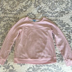 Draper James Natalie gingham sweatshirt